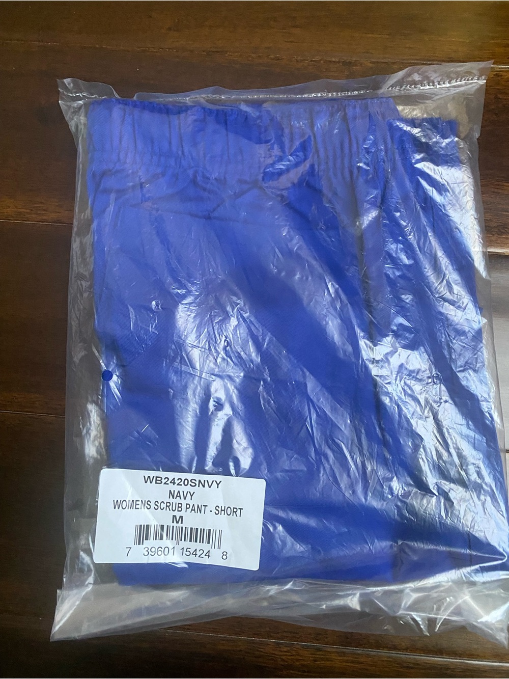 New Walgreens Womens Uniform Scrub Pants WB2420SNVY Navy Blue Size Short M